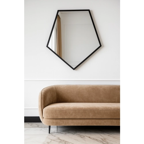 Lustro o geometrycznym kształcie w ramie – PENTA W RAMIE